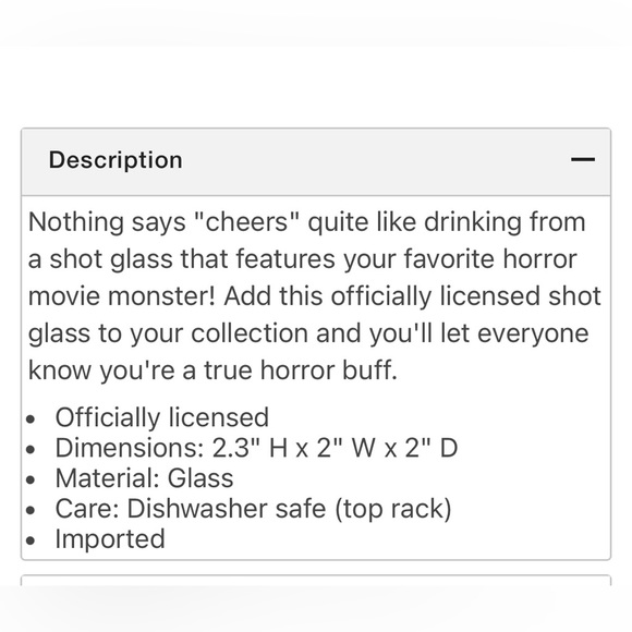 Pennywise Shot Glass - Picture 8 of 8